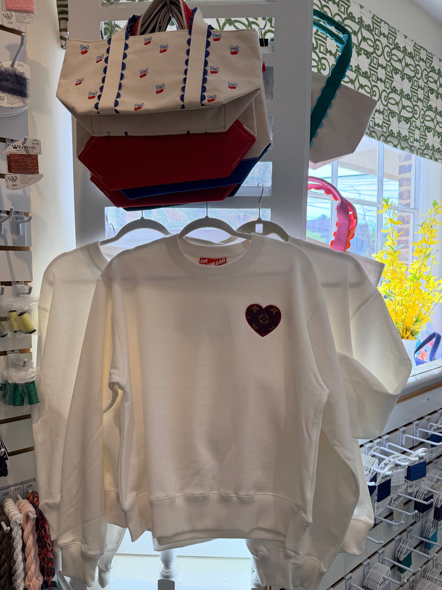 PRE-ORDER: Luxe Heart Appliqué Crewneck