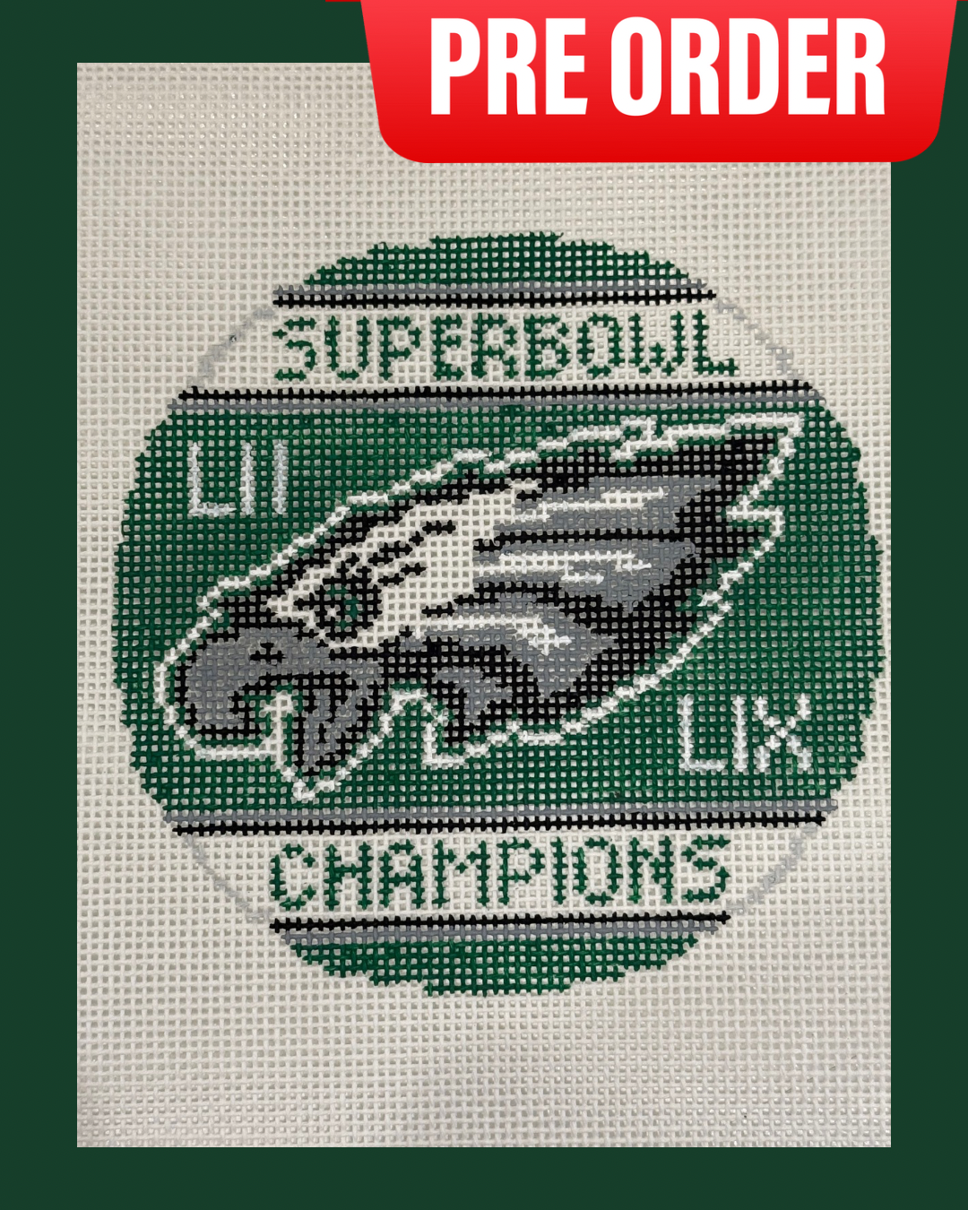 *** PRE-ORDER *** Eagles Super Bowl LXI Ornament - 4 inch round