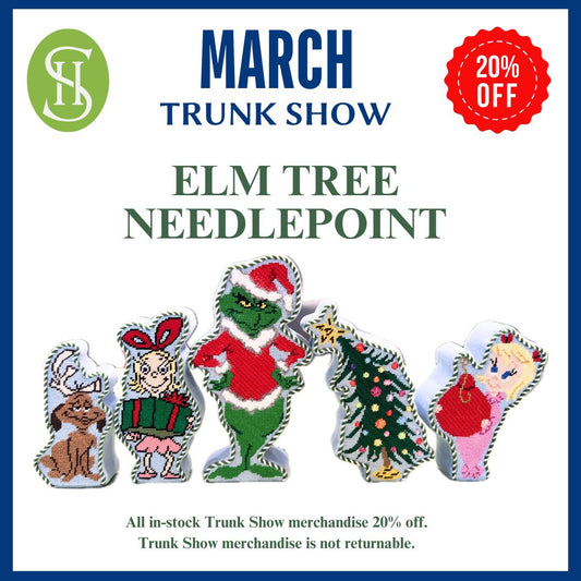 March Trunk Show: Elm Tree Needlepoint
