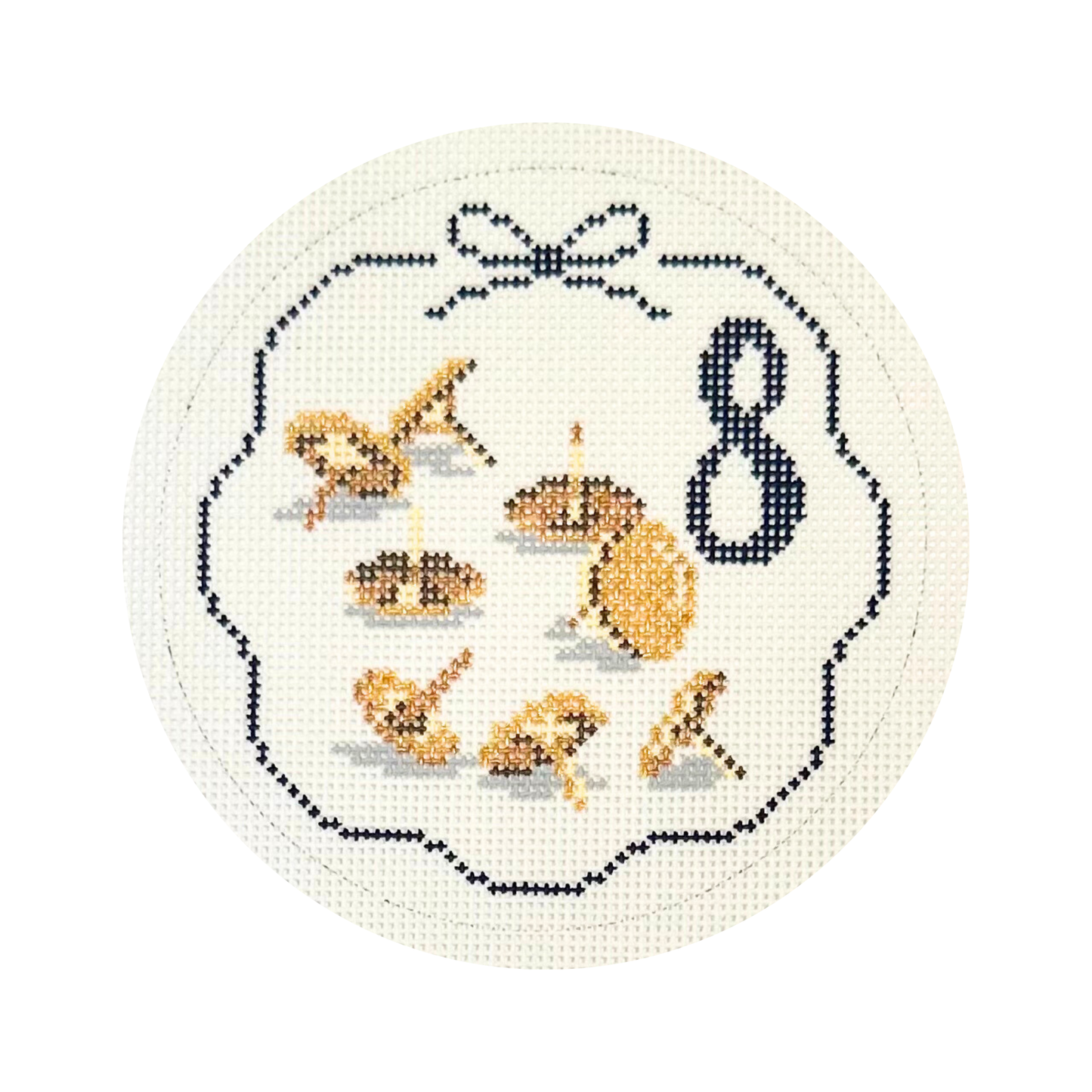 12 Days of Needlepoint - Brass Tacks