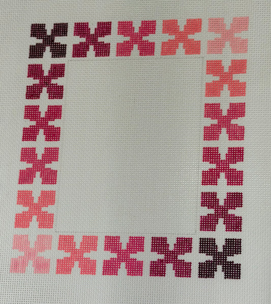 Mopsey Designs Pink Geo Floral Frame