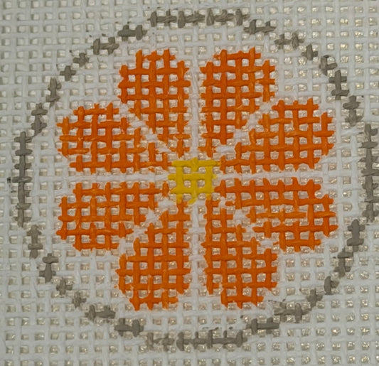Petite Pop Art Daisy Needlepoint Canvas