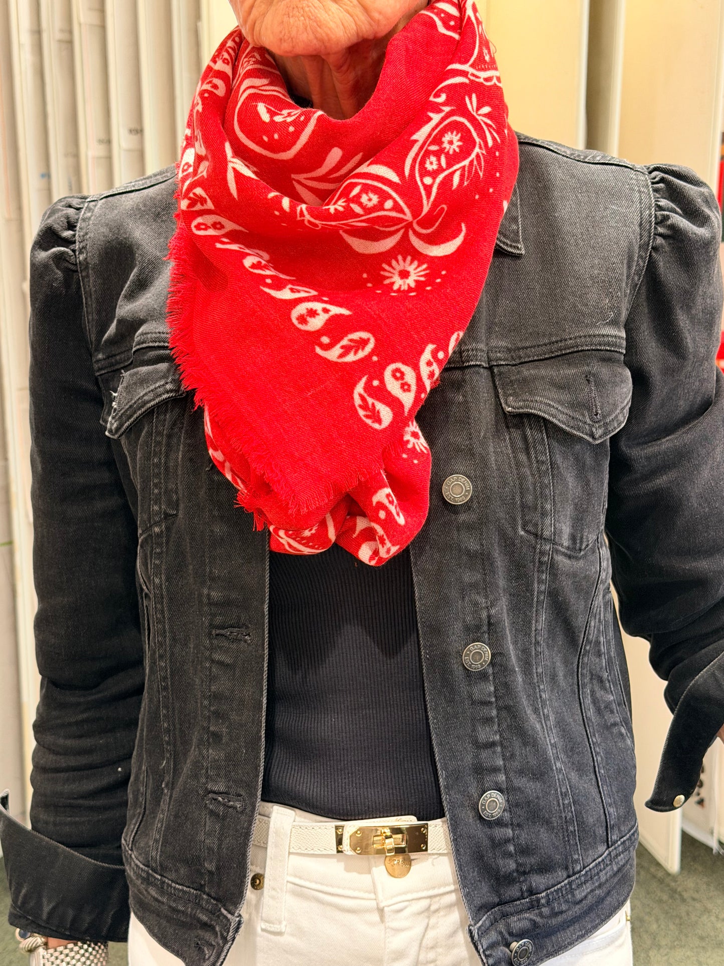 Somerville Scarves Large Bandana Print